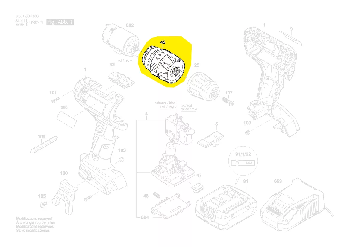Boîte d\'engrenage planetaire réf. 2 609 199 397 Bosch